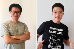 Phạm Đức (phải) và Trần Việt Tùng - hai đồng sáng lập Marathon.