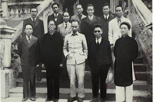 Chính phủ lâm thời nước Việt Nam Dân chủ Cộng hòa, tháng 9/1945 (ảnh tư liệu)