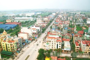 Một góc thị xã Từ Sơn.