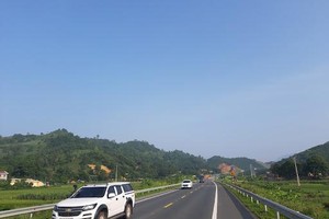 Một đoạn Quốc lộ 6 đoạn tránh Tp. Hòa Bình.