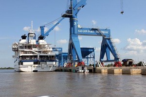 Một góc cảng Hiệp Phước do Cảng Sài Gòn đầu tư.