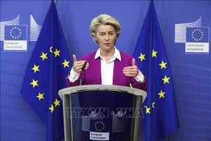 Chủ tịch Ủy ban châu Âu (EC) Ursula von der Leyen. Ảnh: AFP/TTXVN