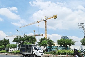 Dự án Đức Long Golden Land có đất công xen cài đã được tháo gỡ. Ảnh: Trọng Tín 