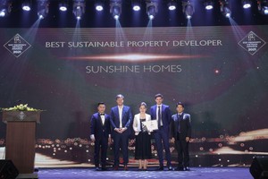 Sunshine Homes thắng đậm với nhiều hạng mục giải thưởng quan trọng tại Dot Property Vietnam Awards 2021.
