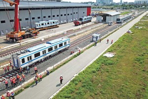 Tuyến metro số 1 (Bến Thành - Suối Tiên) đã nhiều lần lùi thời hạn hoàn thành, vận hành. Ảnh: Lê Toàn