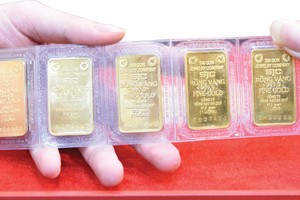Vàng hiện không hấp dẫn nhà đầu tư trong nước. Ảnh: Dũng Minh