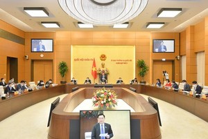 Một buổi họp của Uỷ ban Thường vụ Quốc hội.