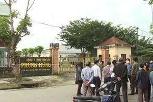 Công ty TNHH Thuỷ sản Phùng Hưng, một trong những ổ dịch Covid-19 tại KCN Quảng Phú khi ghi nhận hơn 300 F0