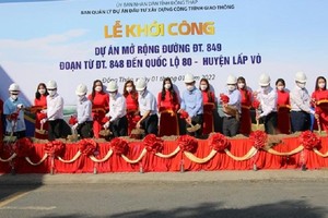 Lễ khánh thành công trình đường Sở Tư pháp kết nối đường Tân Việt Hoà