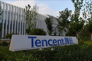 Trụ sở Công ty Tencent ở Bắc Kinh, Trung Quốc. Ảnh: AFP/TTXVN