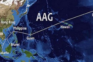 Tuyến cáp quang biển AAG liên tục gặp sự cố trong năm 2021.