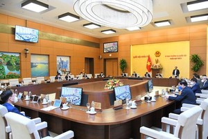 Một phiên họp của Ủy ban Thường vụ Quốc hội.