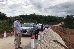 Một trong những dự án hạ tầng giao thông xã Ba Tầng, huyện Hướng Hóa vừa được nghiệm thu đưa vào sử dụng. Ảnh Đ Phục