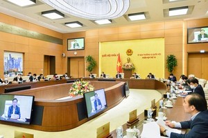 Một phiên họp của Ủy ban Thường vụ Quốc hội.