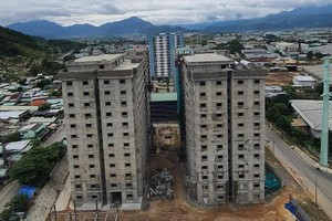 Dự án Khu chung cư nhà ở xã hội Khu công nghiệp Hòa Khánh. Ảnh: T.X