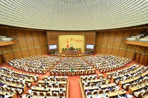 Một phiên họp toàn thể của Quốc hội tại kỳ họp thứ ba. 