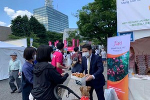 Quảng bá trái vải thiều Việt Nam trong khuôn khổ Lễ hội Việt Nam tại Tokyo năm 2022.