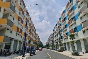 Nhà ở xã hội Becamex Định Hòa.