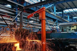 Dây chuyền sản xuất thép tại một nhà máy ở Hà Bắc, Trung Quốc. Ảnh: THX/TTXVN