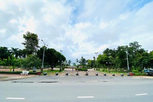 Công viên trung tâm TP.Quảng Ngãi sẽ được mở rộng. Ảnh: Thanh Chung