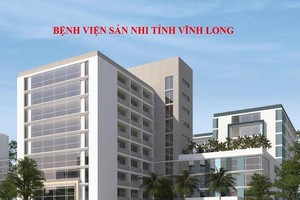 Phối cảnh Bệnh viện sản nhi Vĩnh Long.