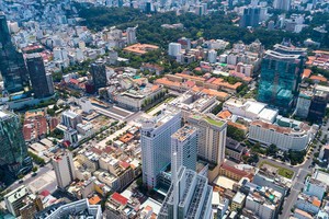 Khu vực đường Nguyễn Huệ và Đồng Khởi có mức giá theo hệ số K cao nhất đối với đất ở tại TP.HCM. Ảnh: Lê Toàn