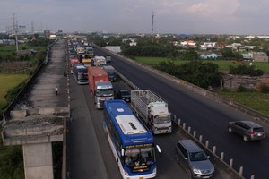 Một đoạn cao tốc TP.HCM - Trung Lương.