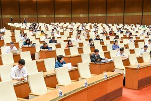 Phiên họp sáng 8/9 của Hội nghị đại biểu Quốc hội chuyên trách.