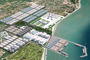 Phối cảnh khu bến cảng Sơn Mỹ.