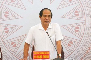 Ông Võ Ngọc Thành đã gửi đơn xin nghỉ dài ngày để đi chữa bệnh.