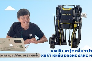 Doanh nhân Lương Việt Quốc, CEO RtR: Người Việt đầu tiên xuất khẩu drone sang Mỹ