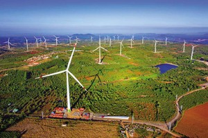 Quy hoạch Điện VIII xác định ưu tiên phát triển mạnh điện gió trên bờ và điện gió ngoài khơi. Ảnh: Lê Toàn