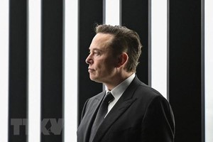 Tỷ phú Elon Musk tại một sự kiện ở Gruenheide, Đức ngày 22/3/2022. (Ảnh: AFP/TTXVN) 