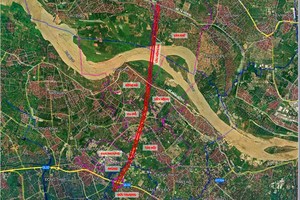 Tuyến đường Vành đai 4, đoạn từ QL 32 đến hết cầu Hồng Hà.