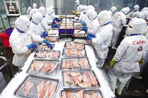 Năm 2022, lần đầu tiên, kim ngạch xuất khẩu nhóm ngành nông - lâm - thủy sản đạt mức trên 53 tỷ USD. Ảnh: Đức Thanh