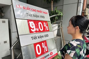 Mặt bằng lãi suất huy động của hệ thống ngân hàng hiện cao hơn so với thời điểm trước dịch Covid-19. 