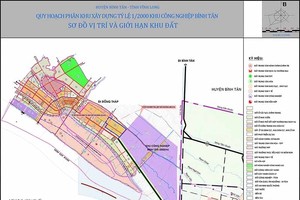 Bản đồ quy hoạch Khu công nghiệp Bình Tân