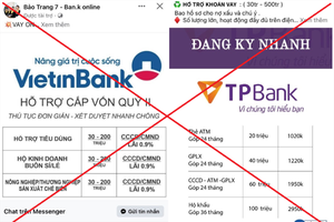 Các đối tượng mạo mạo danh ngân hàng để dẫn dụ bị hại sập bẫy lừa đảo.