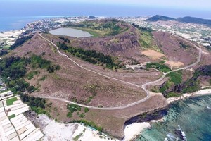 Hồ chứa nước Thới Lới được xây dựng, khai thác vận hành từ năm 2012, có dung tích chứa khoảng 271.480 m3 ở đảo Lý Sơn. Ảnh minh họa