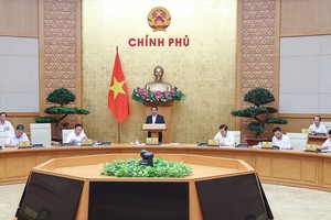 Thủ tướng Phạm Minh Chính chủ trì phiên họp Chính phủ thường kỳ tháng 4/2023 (Ảnh: Nhật Bắc) 