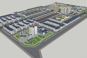 Phối cảnh Dự án Khu đô thị mới và Khu công nghệ thông tin tập trung TP. Cần Thơ.