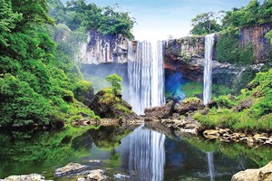 Thác K50 nằm trong khu bảo tồn thiên nhiên Kon Chư Răng là tài nguyên du lịch quan trọng của địa phương Ảnh: Sở VHTTDL Gia Lai