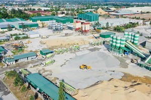 Trạm bê tông xây dựng không giấy phép.