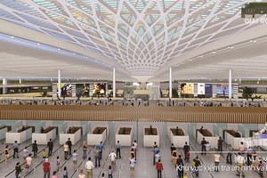 Phối cảnh Nhà ga hành khách sân bay Long Thành.