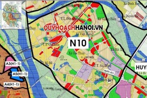 Sơ đồ quy hoạch phân khu N10