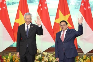 Thủ tướng Chính phủ Phạm Minh Chính tiếp Thủ tướng Singapore Lý Hiển Long