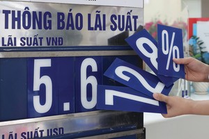Lãi suất huy động cao nhất tại 4 ngân hàng thương mại có vốn nhà nước hiện là 5,5%/năm. 