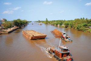 Một đoạn kênh Chợ Gạo.