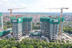 Coteccons và Ricons đều nổi tiếng trong thi công xây dựng dự án lớn. Trong ảnh: Một dự án do Coteccons thi công