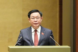 Chủ tịch Quốc hội Vương Đình Huệ phát biểu khai mạc kỳ họp. Ảnh: Duy Linh